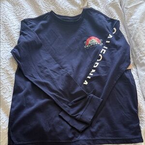 Navy Long Sleeve California Shirt